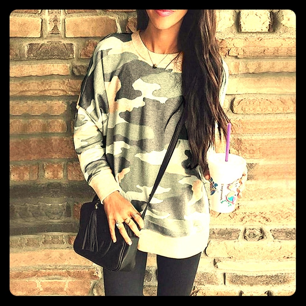 Camo Lightweight Sweatshirt
